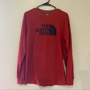 The North Face Long sleeve Tee Spell Out Front Sz MED